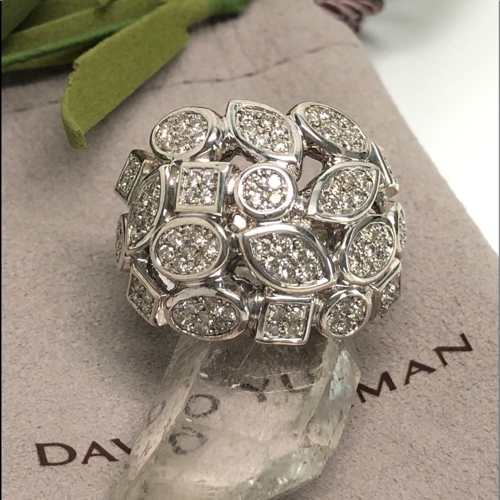 David Yurman Diamond Confetti 4-Row Ring
